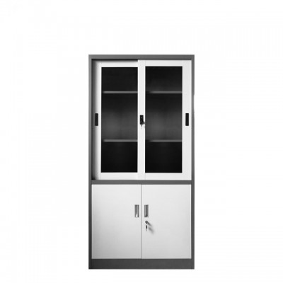 colorful metal bookcase with glass doors models